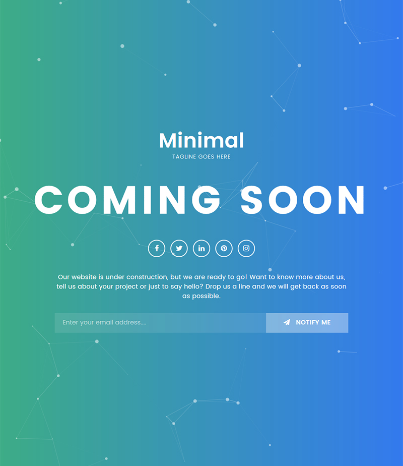 Coming Soon Template Html