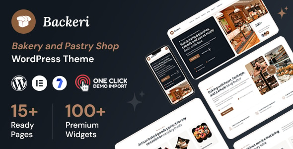 Backeri - Creative & Modern Bakery WordPress Theme