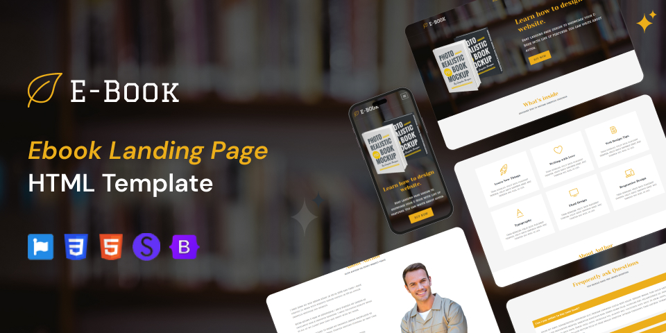 Ebook – Landing Page HTML Template
