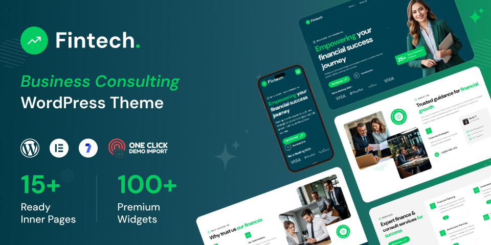Fintech - Finance & Consulting WordPress Theme