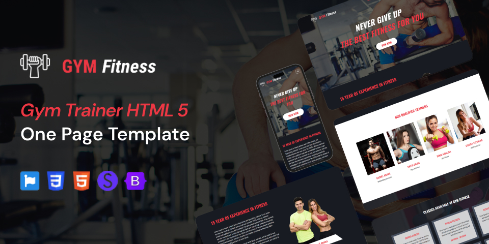 Gym & Fitness – Gym And Fitness Trainer Website Template