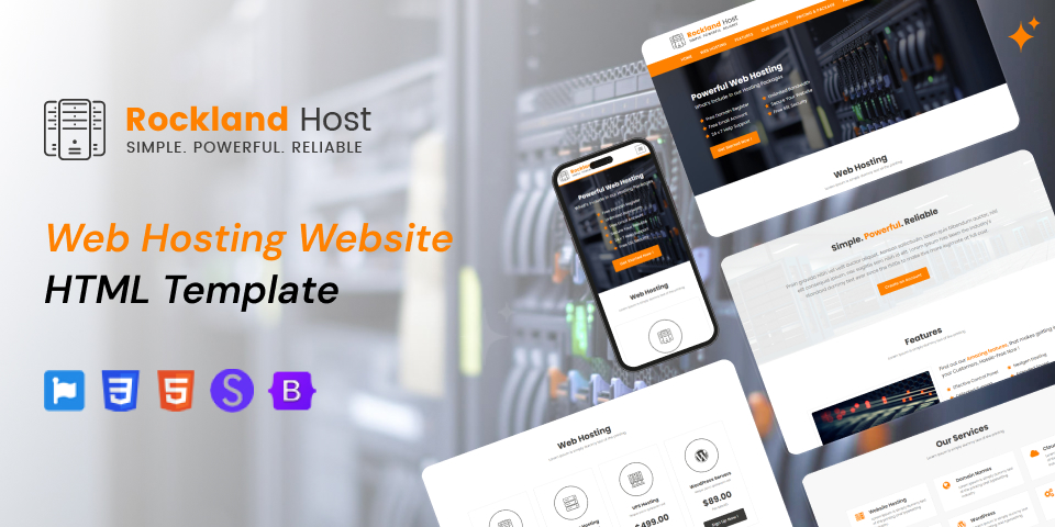 Rockland Host – Free Web Hosting HTML Template