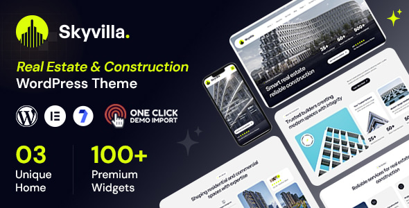 Skyvilla – Construction & Real Estate WordPress Theme