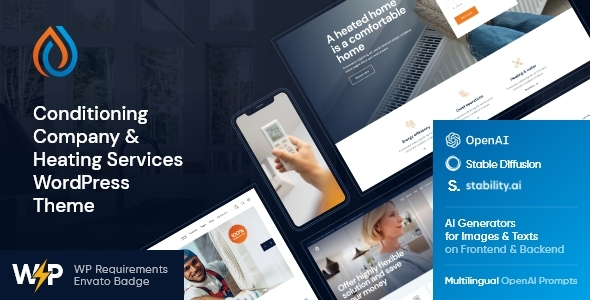 AirSupply | Conditioning Company and Heating Services WordPress Theme + RTL 