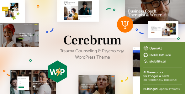 Cerebrum: Counseling & Psychology WordPress Theme