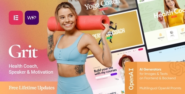 Grit - Life Coach & Business Coaching WordPress Theme