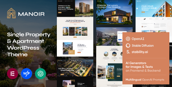 Manoir - Single Property & Apartment WordPress Theme