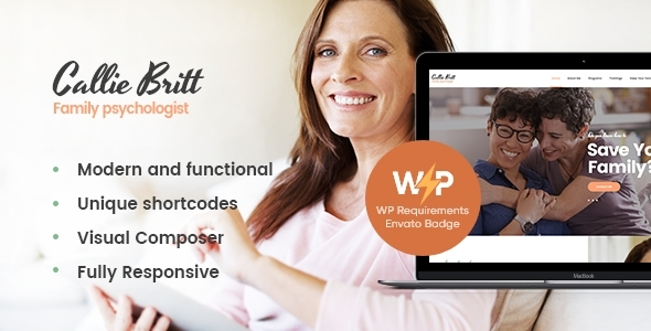 Callie Britt | Family Counseling Psychology WordPress Theme
