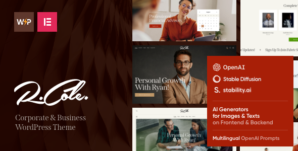 R.Cole | Life & Business Coach Theme