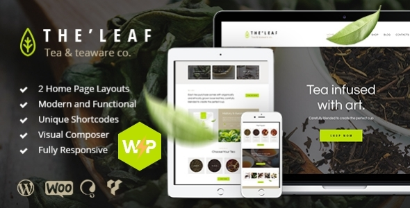 TheLeaf - Tea Company & Coffee Shop WordPress Theme 