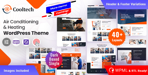 Cooltech - Air Conditioning & Heating WordPress Theme 