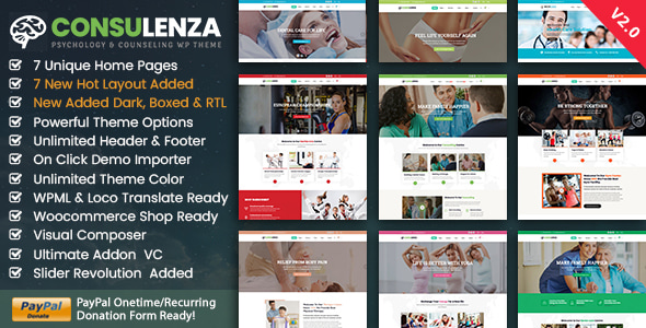Consulenza: Counseling Therapy WordPress Theme