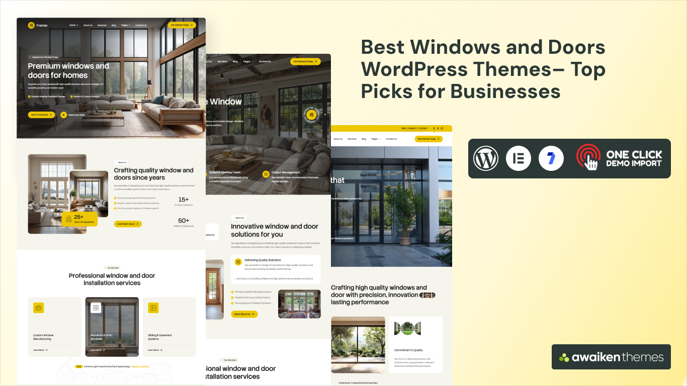 Best Windows and Doors WordPress Themes for 2026 – Top Picks for Businesses