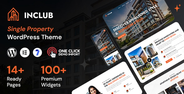 InClub - Single Property Real Estate WordPress Theme