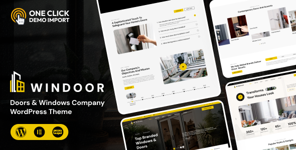 Windoor - Doors & Windows Company WordPress Theme