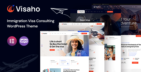 Visaho - Immigration and Visa Consulting WordPress Theme 