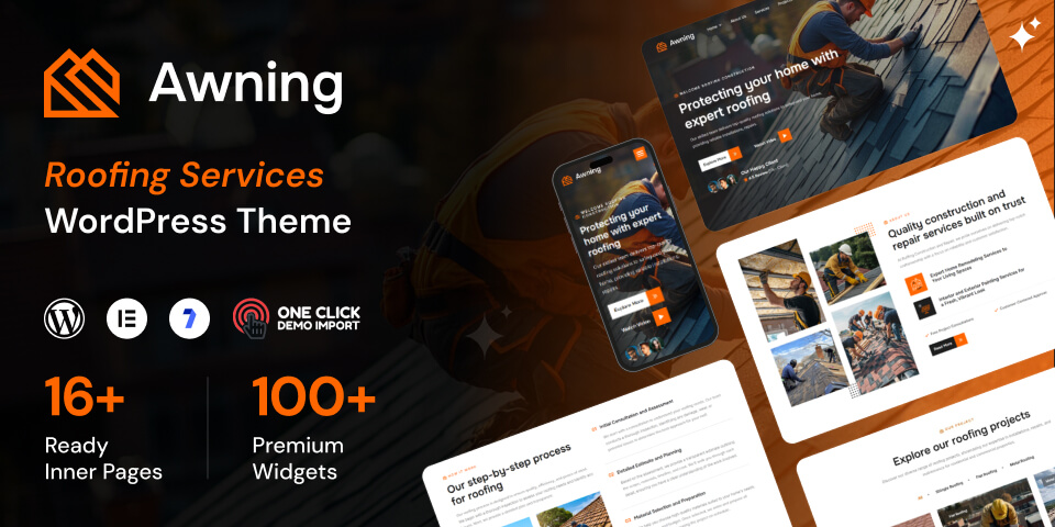 Awning - Roofing Service WordPress Theme