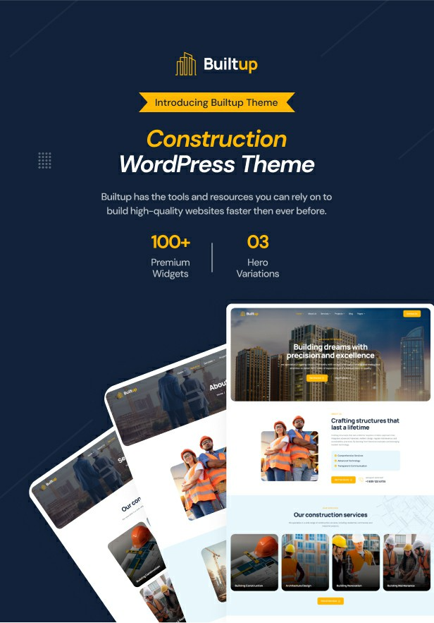 Construction Company WordPress Theme