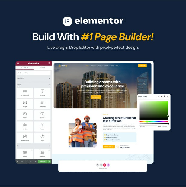 wordpress theme construction industry