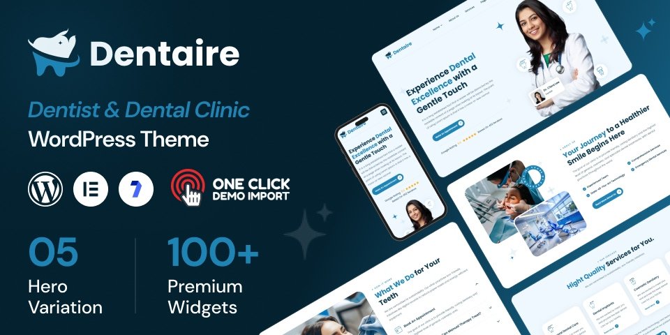 Dentaire - Dentist & Dental Clinic WordPress Theme