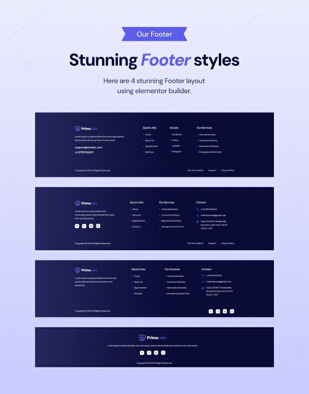 Dental Website Design Theme
