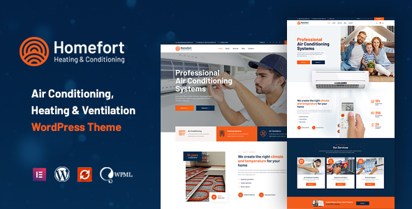 Homefort - Air Conditioning & Heating WordPress Theme + RTL 
