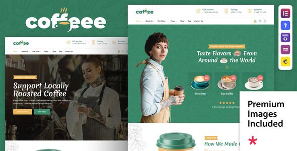 Coffeee - cafe & Coffee Shop WordPress Theme 