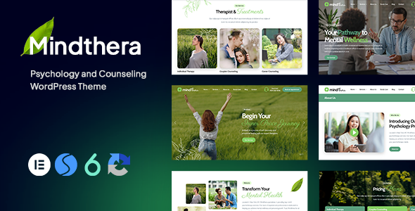 Mindthera: Psychology and Counseling WordPress Theme