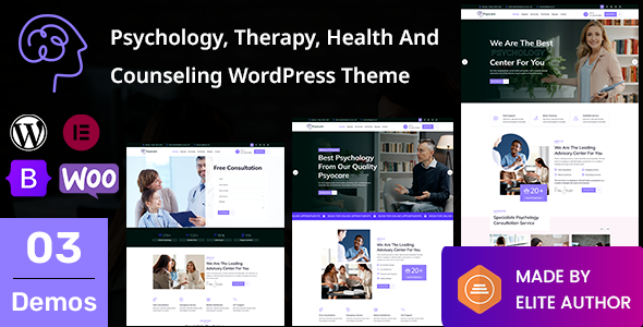 Psyocare: Psychology, Therapy, Health, and Counseling WordPress Theme