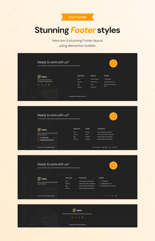wordpress theme for manufacturing company​