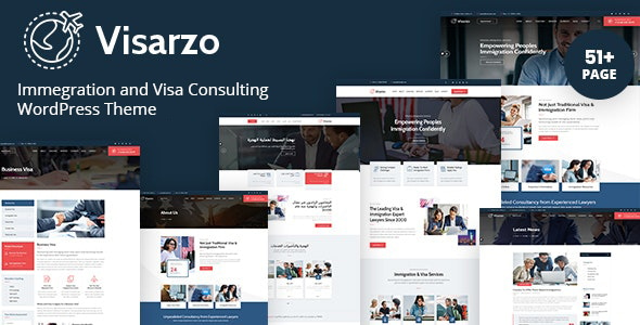 Visarzo – Immigration and Visa Consulting WordPress Theme 
