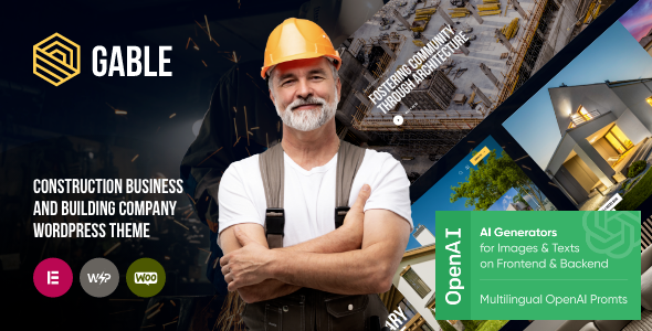 Gable – Construction & Building WordPress Theme