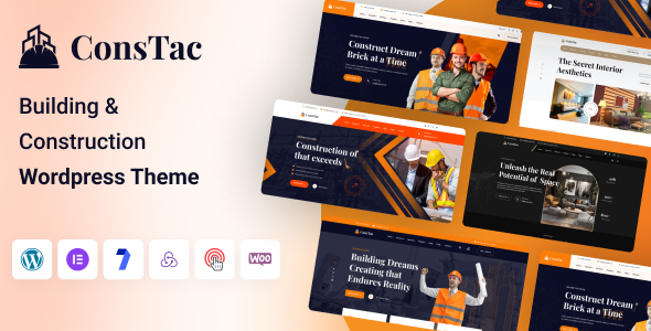 ConsTac – Construction & Building WordPress Theme