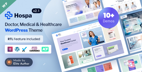 Hospa - Medical Clinic & Hospital Elementor WordPress Theme