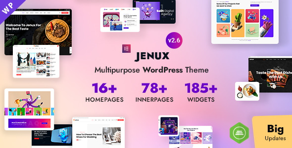 Jenux - Multipurpose Elementor WordPress Theme