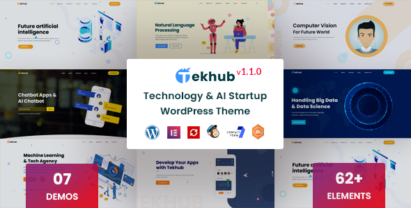 Tekhub - Technology & AI Startup WordPress Theme 