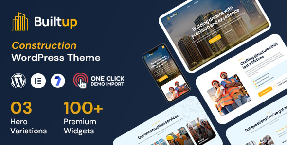 Builtup – Construction Company WordPress Theme