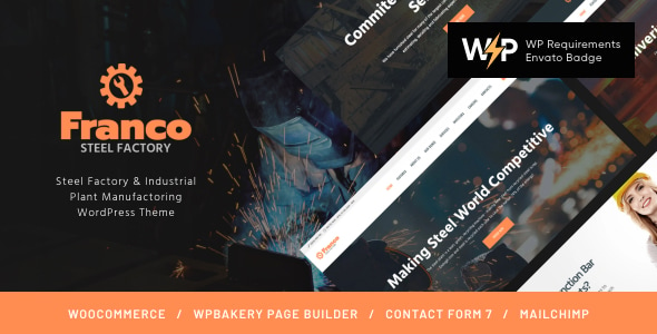 Franco | Steel Factory & Industrial Plant Manufacturing WordPress Theme