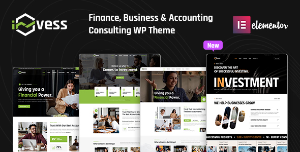 Invess - Accounting & Finance Consulting WordPress Theme
