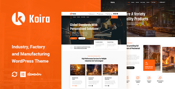 Koira - Industry and Manufacturing WordPress Theme