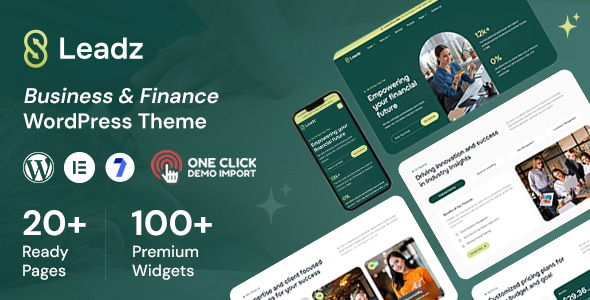 Leadz - Financial WordPress Theme