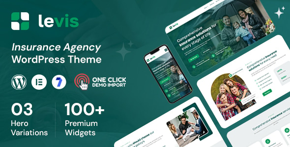 Levis - Insurance Agency WordPress Theme