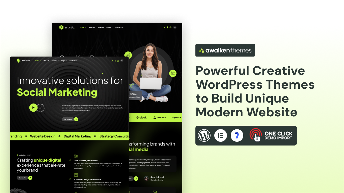 Powerful Creative WordPress Themes to Build Unique Website