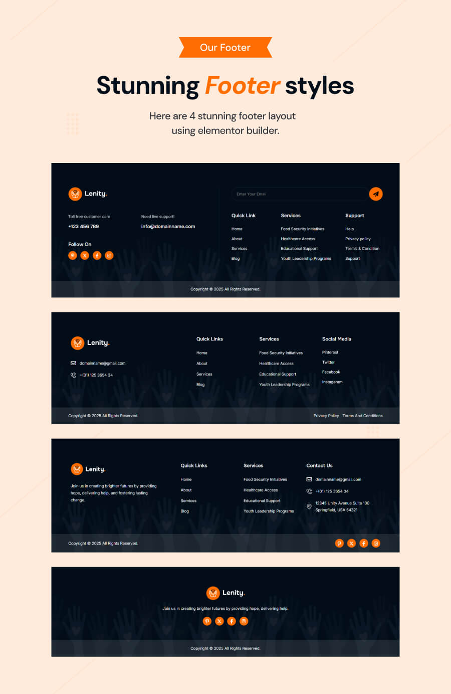 Charity WordPress theme