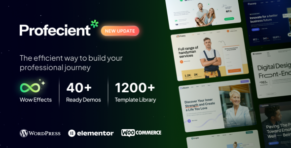 Profecient - Multipurpose Elementor Business & WooCommerce WordPress Theme 
