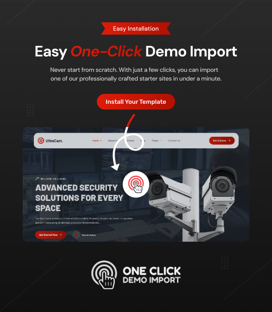 Surveillance Company Website Theme