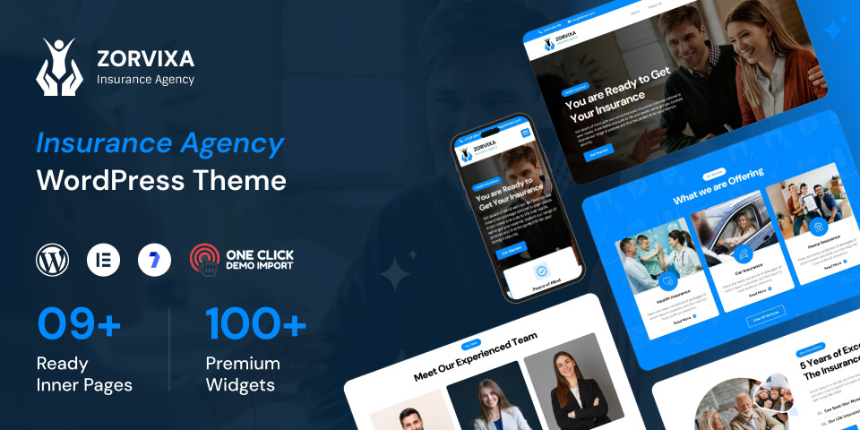 Zorvixa - Insurance Agency WordPress Theme