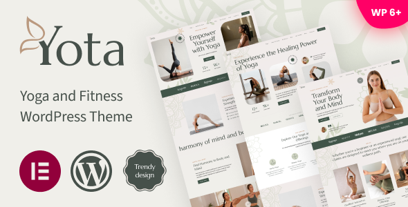 Yota: Yoga and Fitness WordPress Theme
