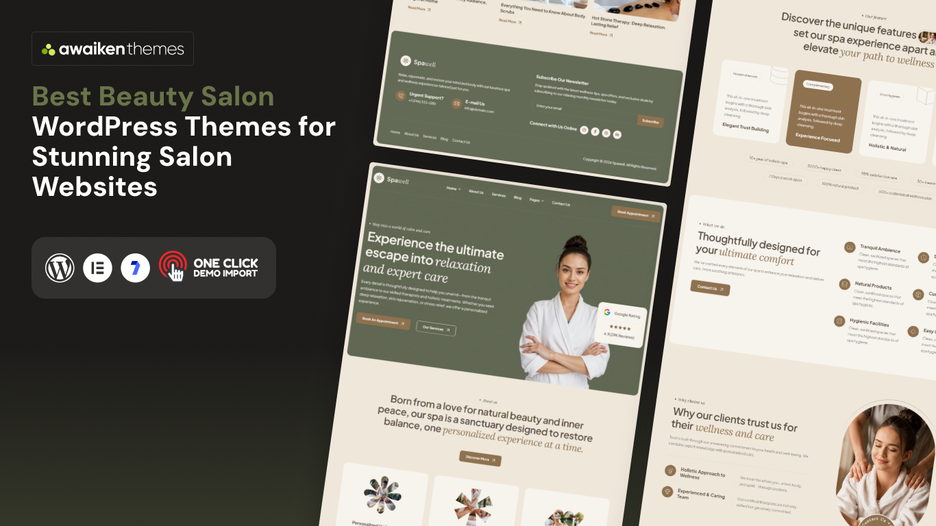 Best Beauty Salon WordPress Themes for Stunning Salon Websites
