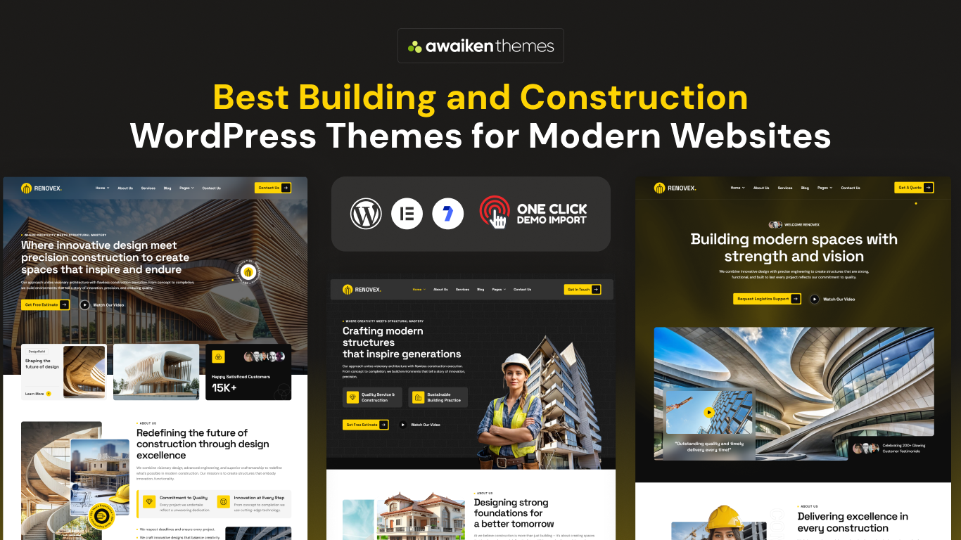 Best Building and Construction WordPress Themes for Modern Websites